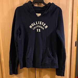 Hollister Dark Blue Pullover Hoodie